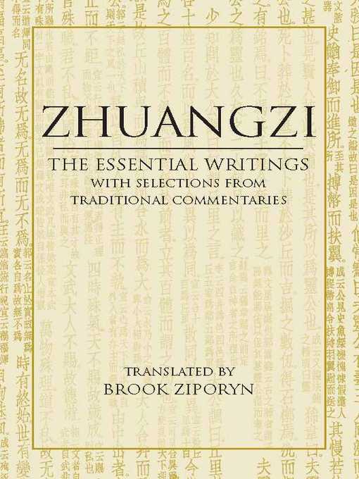 Title details for Zhuangzi: The Essential Writings by Zhuangzi - Wait list
